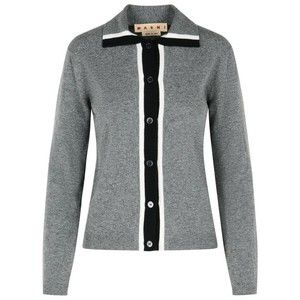 Marni Grey Virgin Wool Cardigan - NWT